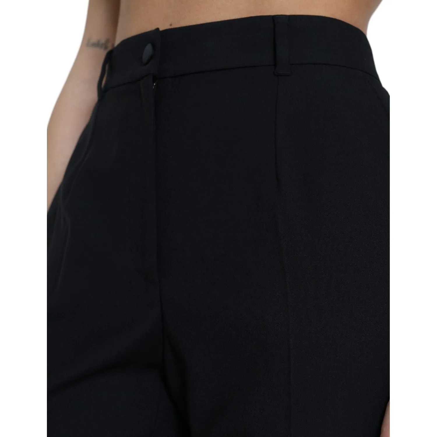 Dolce & Gabbana Elegant High Waist Wool Pants