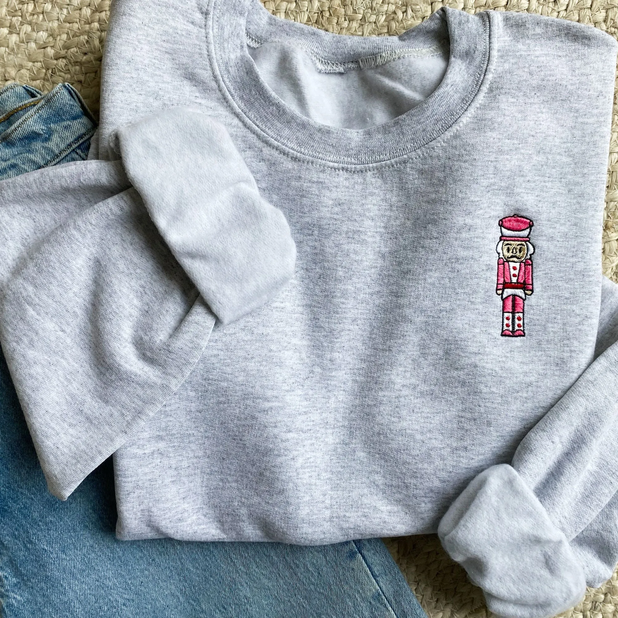 Embroidered Nutcracker Gemma Crewneck Sweatshirt