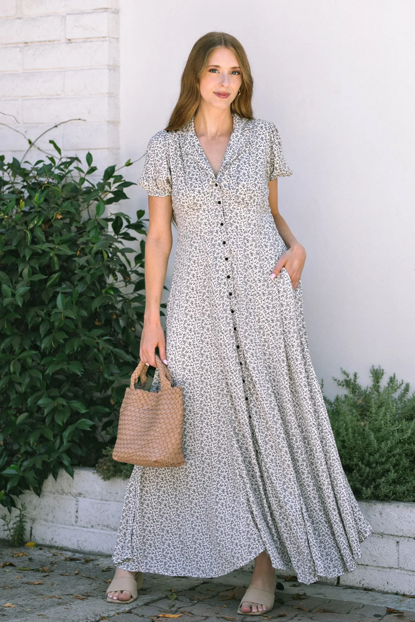 Erin Collared Maxi Dress