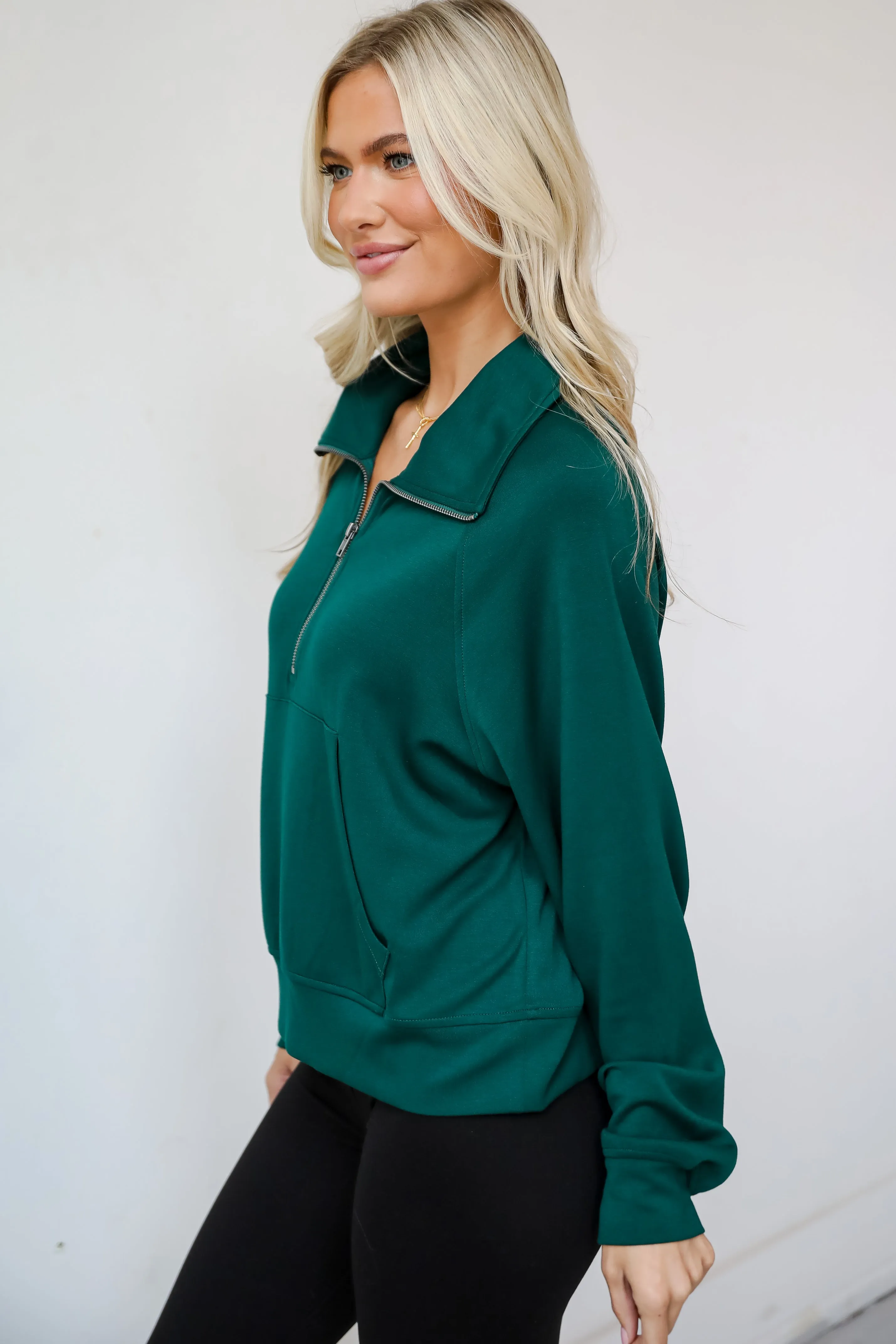 Essential Comfort Quarter Zip Pullover - DOORBUSTER