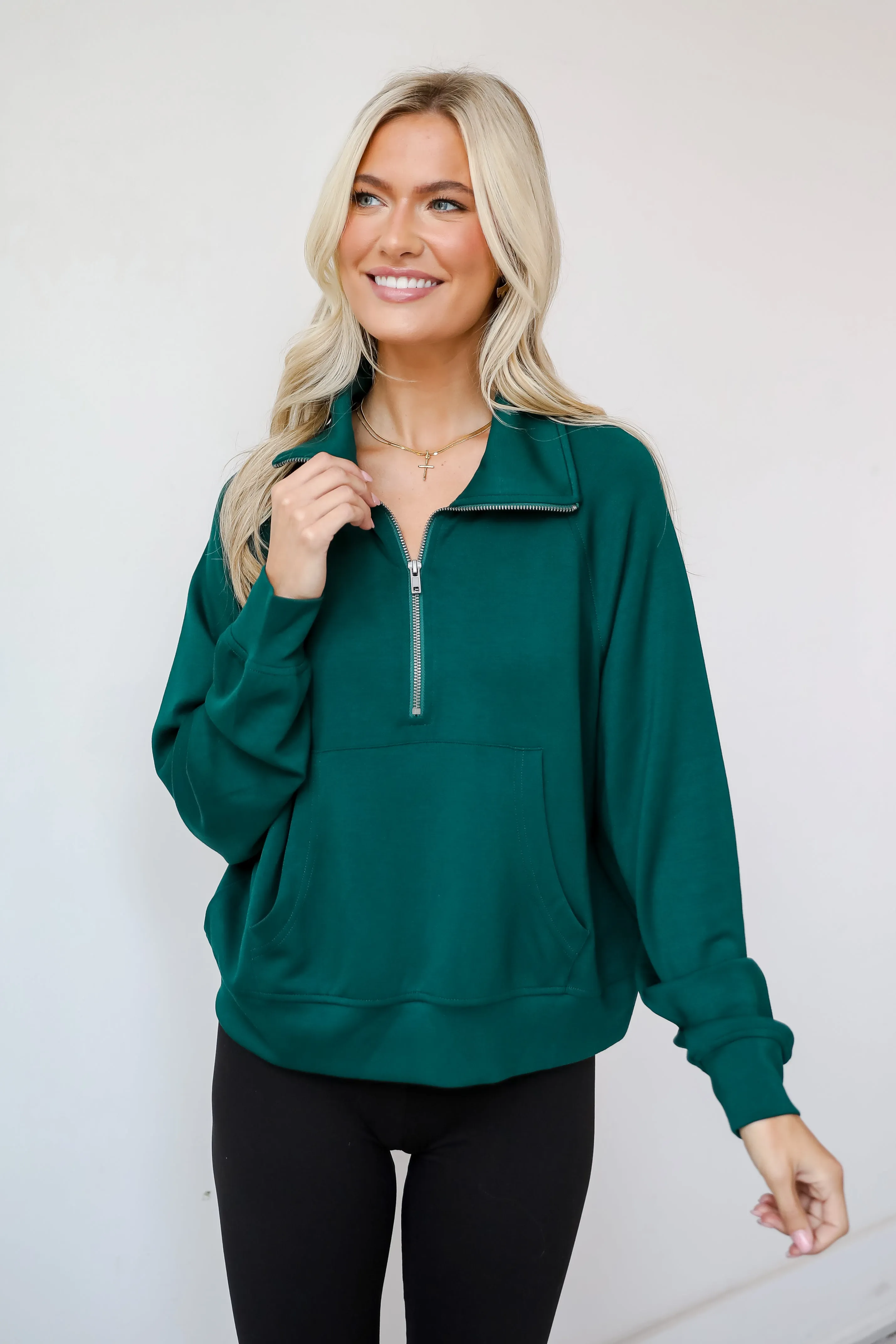 Essential Comfort Quarter Zip Pullover - DOORBUSTER