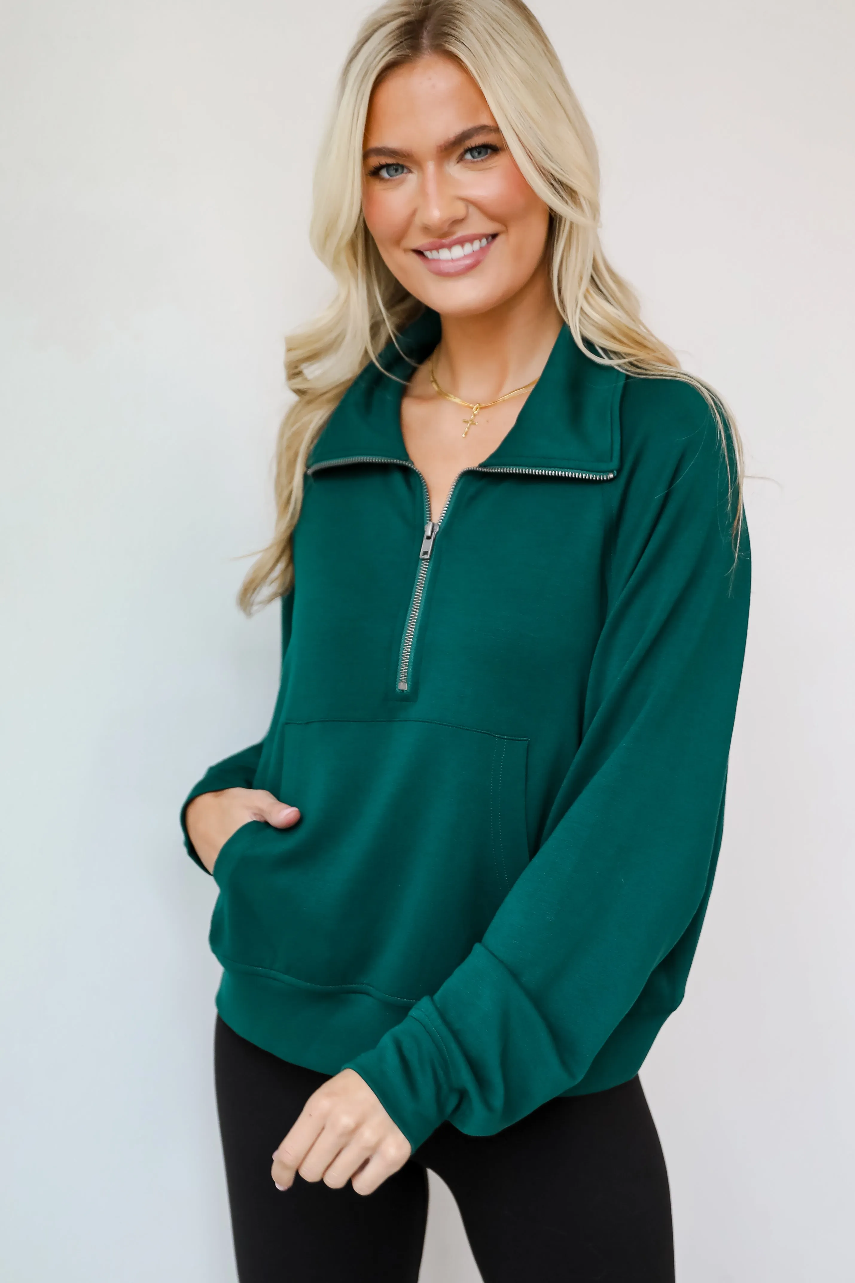 Essential Comfort Quarter Zip Pullover - DOORBUSTER