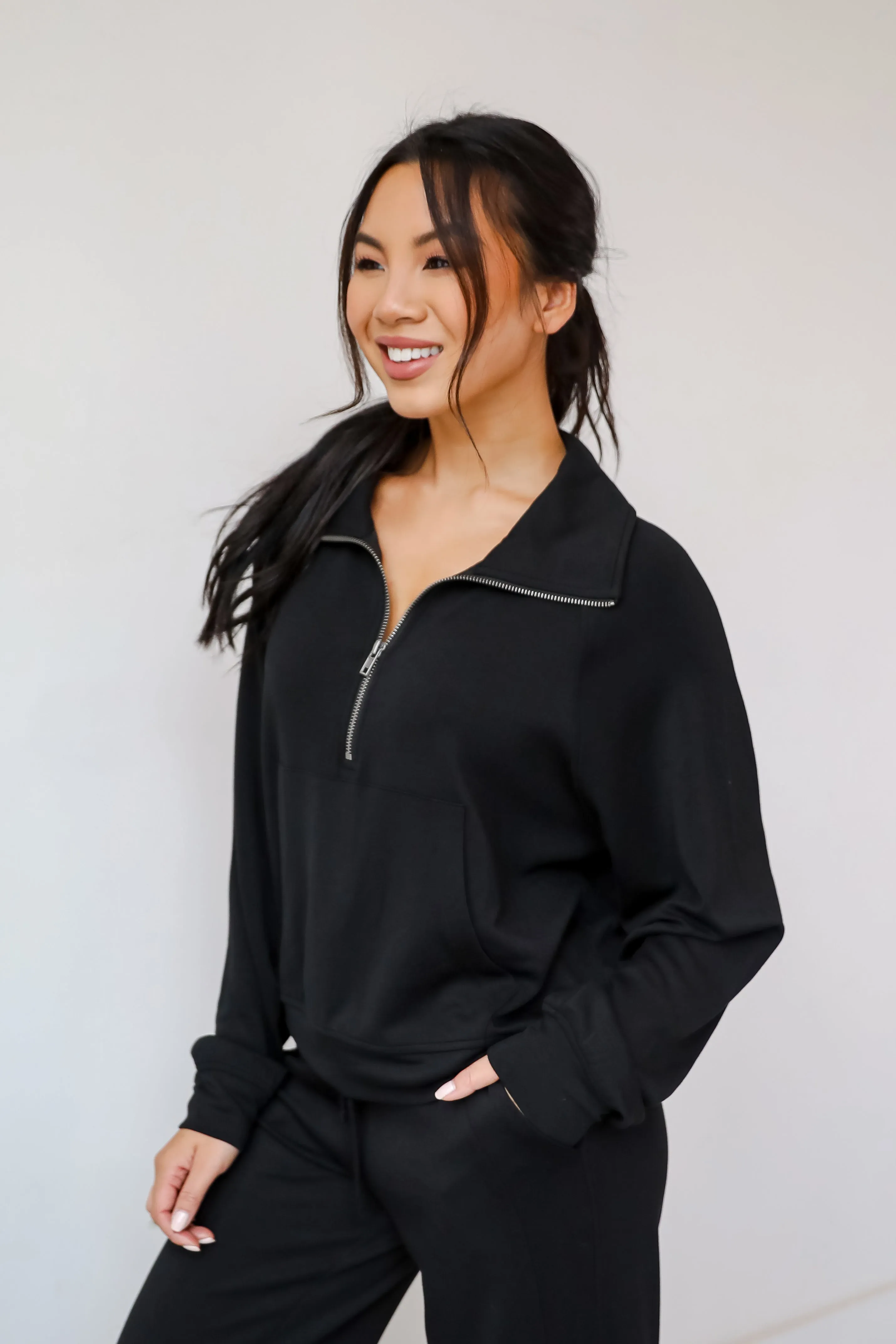 Essential Comfort Quarter Zip Pullover - DOORBUSTER