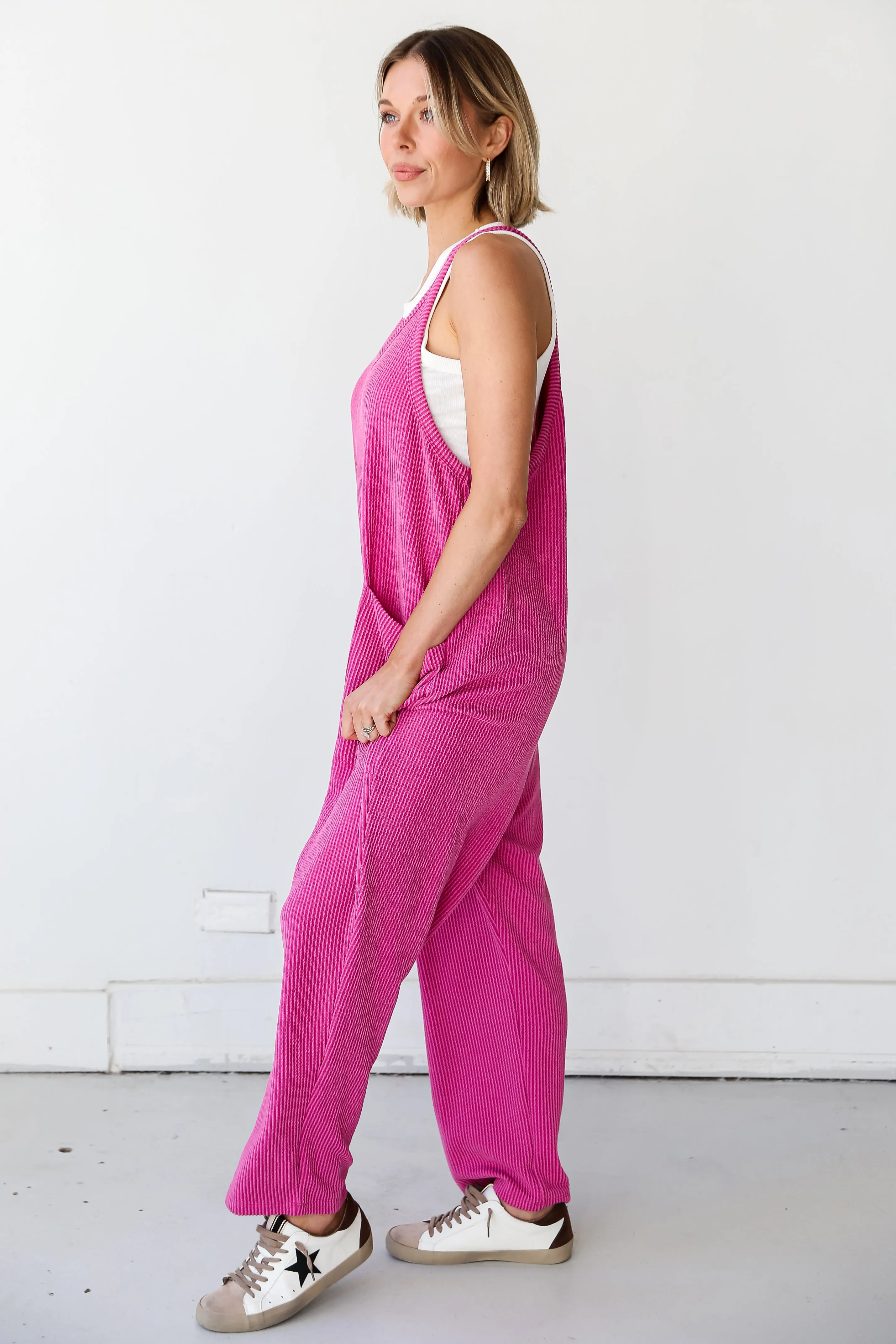 FINAL SALE - Born To Lounge Corded Jumpsuit