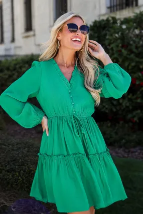 FINAL SALE - Fresh Perspective Green Mini Dress