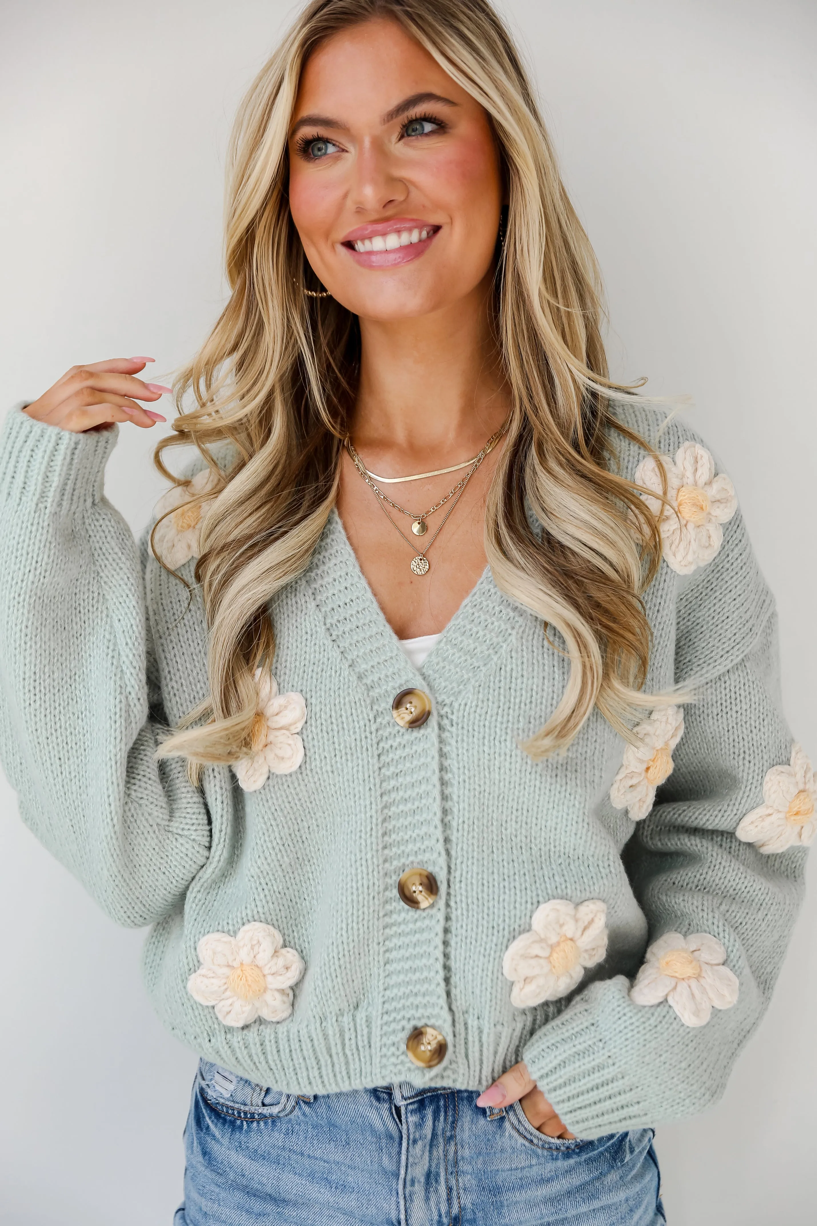 FINAL SALE - Total Sweetheart Floral Sweater Cardigan