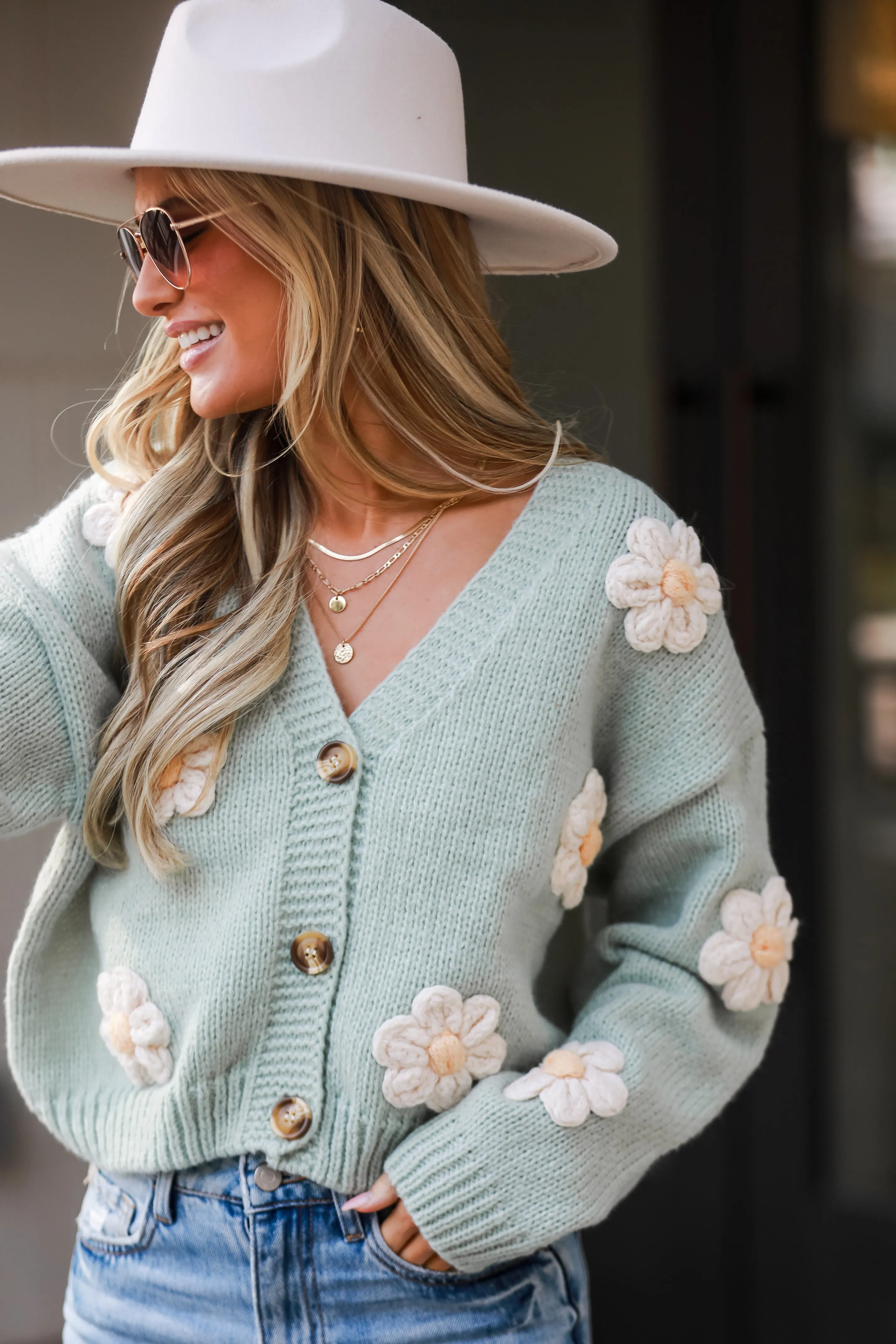 FINAL SALE - Total Sweetheart Floral Sweater Cardigan