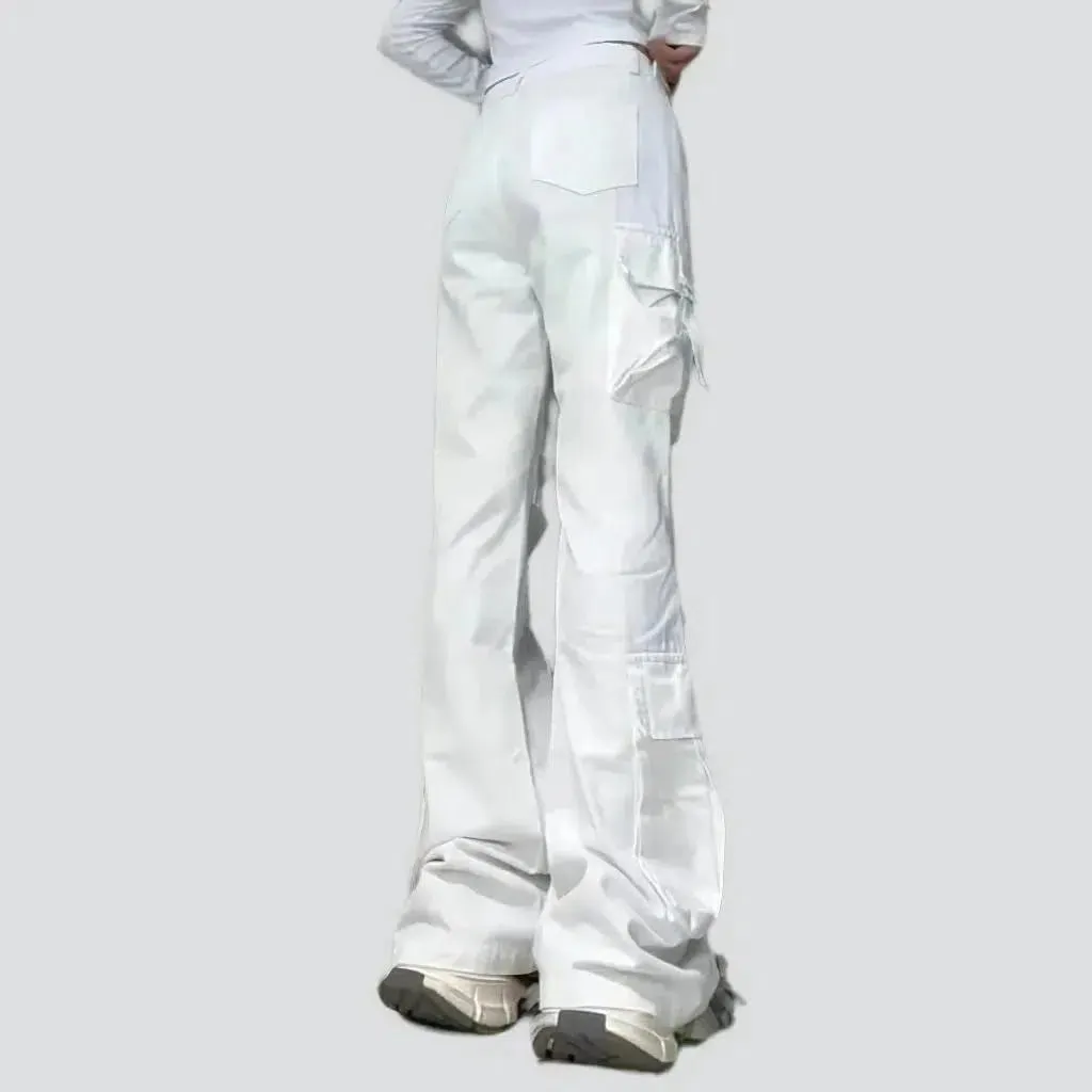 Floor-length flared jeans
 for ladies