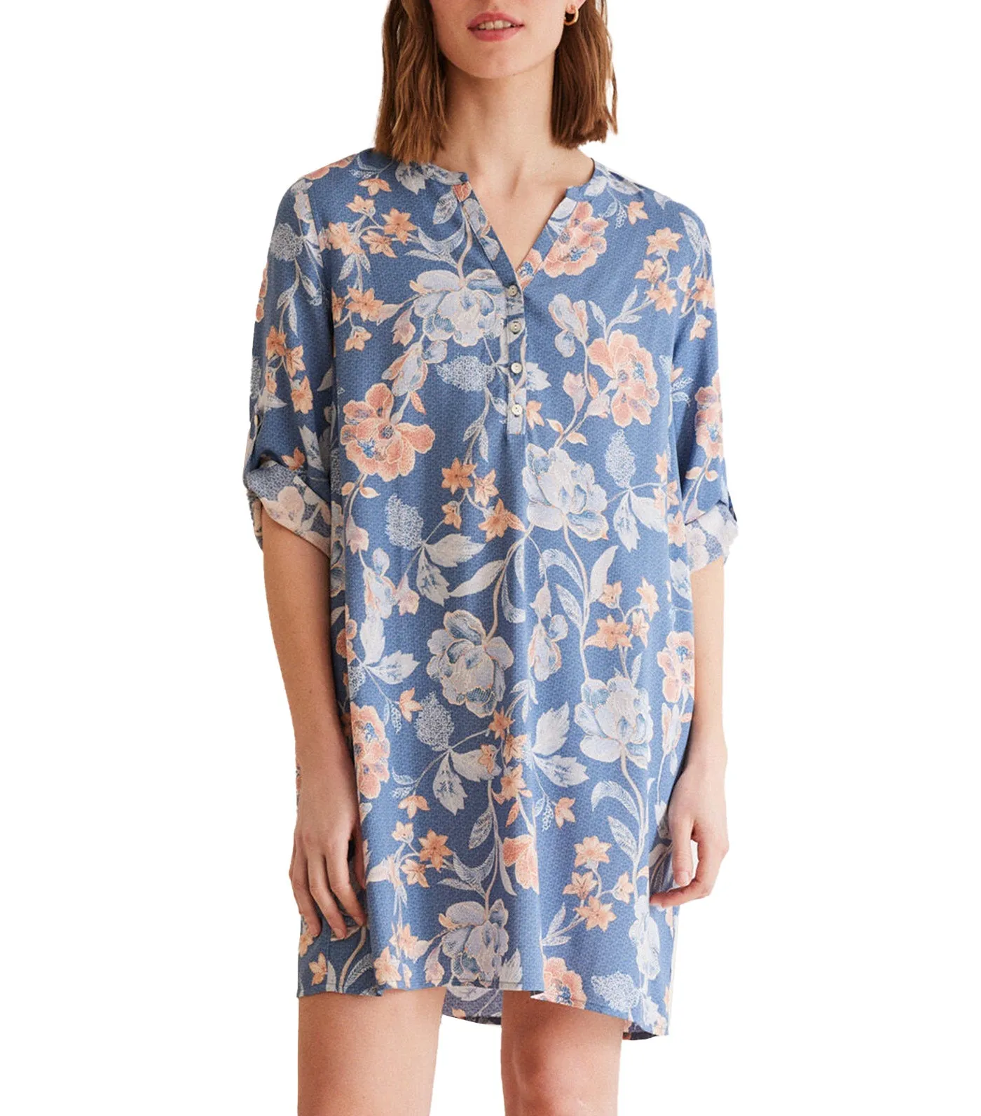 Floral Camisole Dress Blue