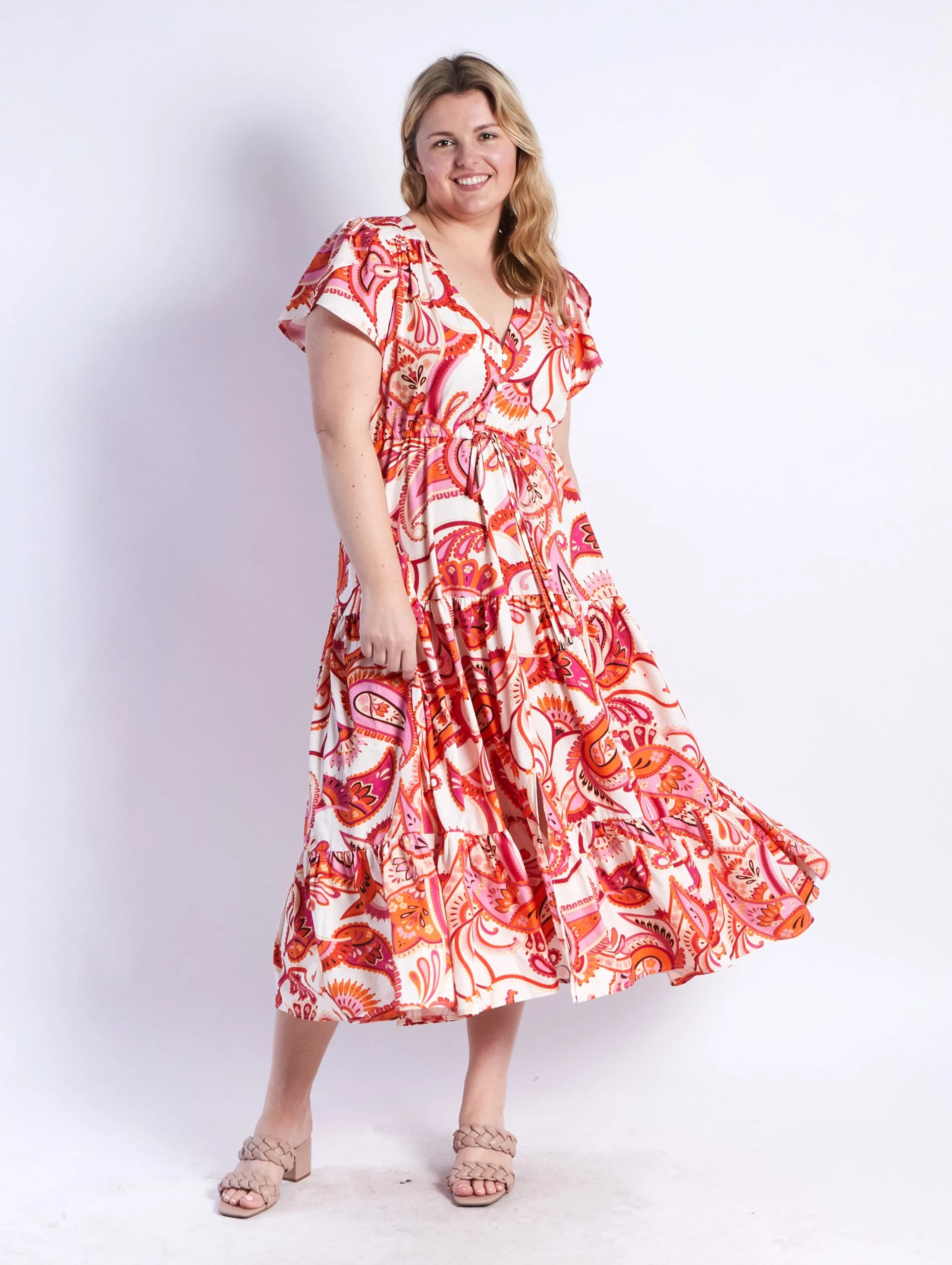 Florence Dress - Pink Print