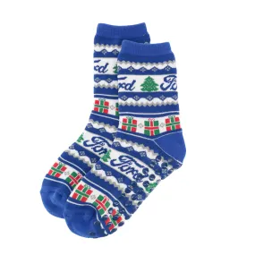 Ford Logo Holiday 2024 Socks