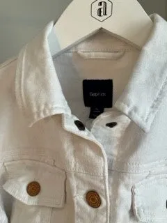 GAPKIDS WHITE DENIM JACKET (SZ XL)