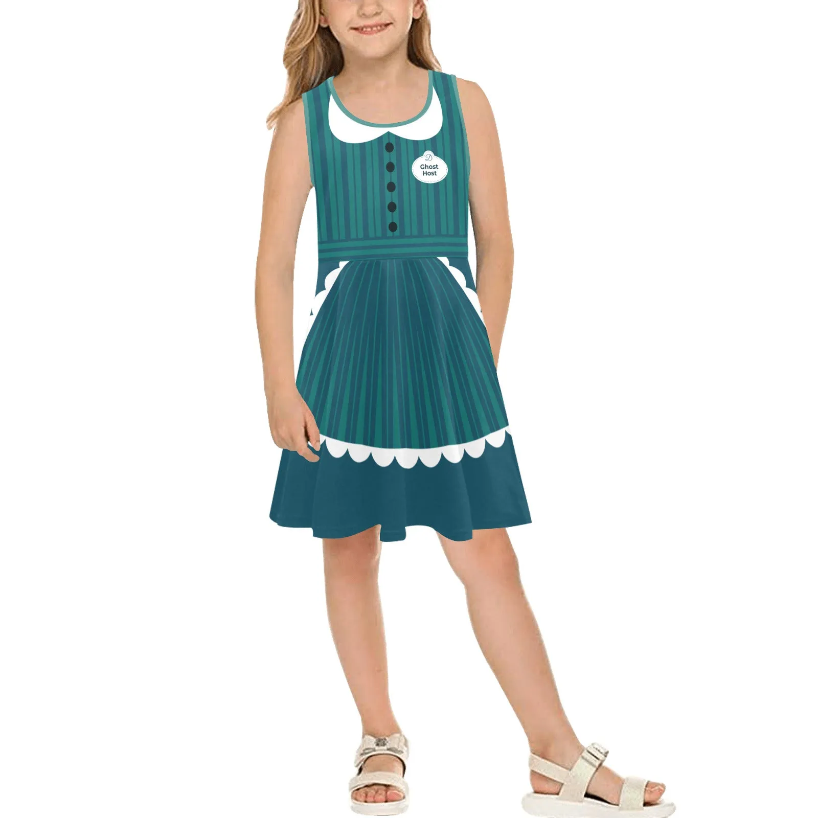 Ghost Host Girls' Sleeveless Character Sundress