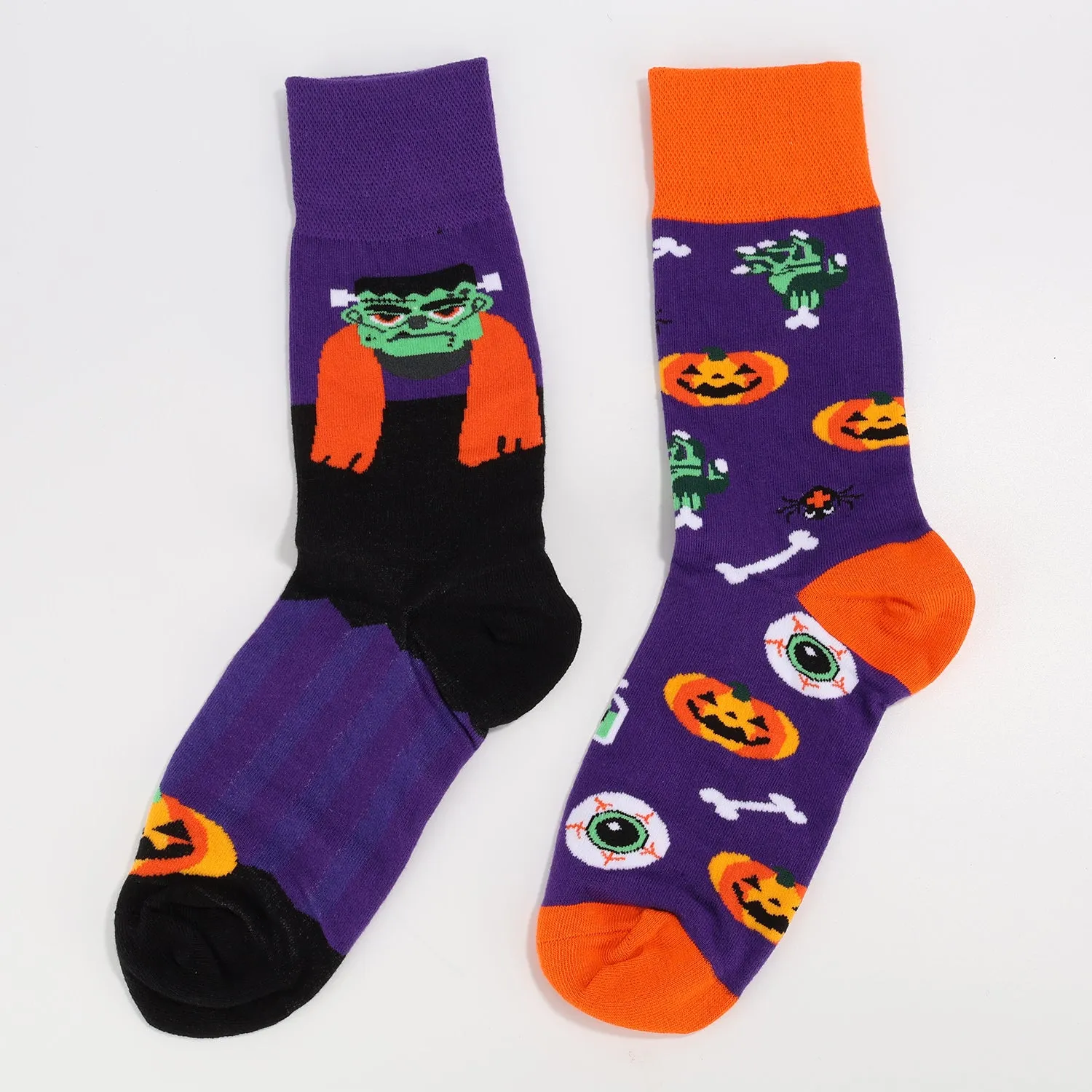 Ghostly Pumpkin Socks