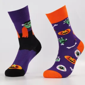 Ghostly Pumpkin Socks