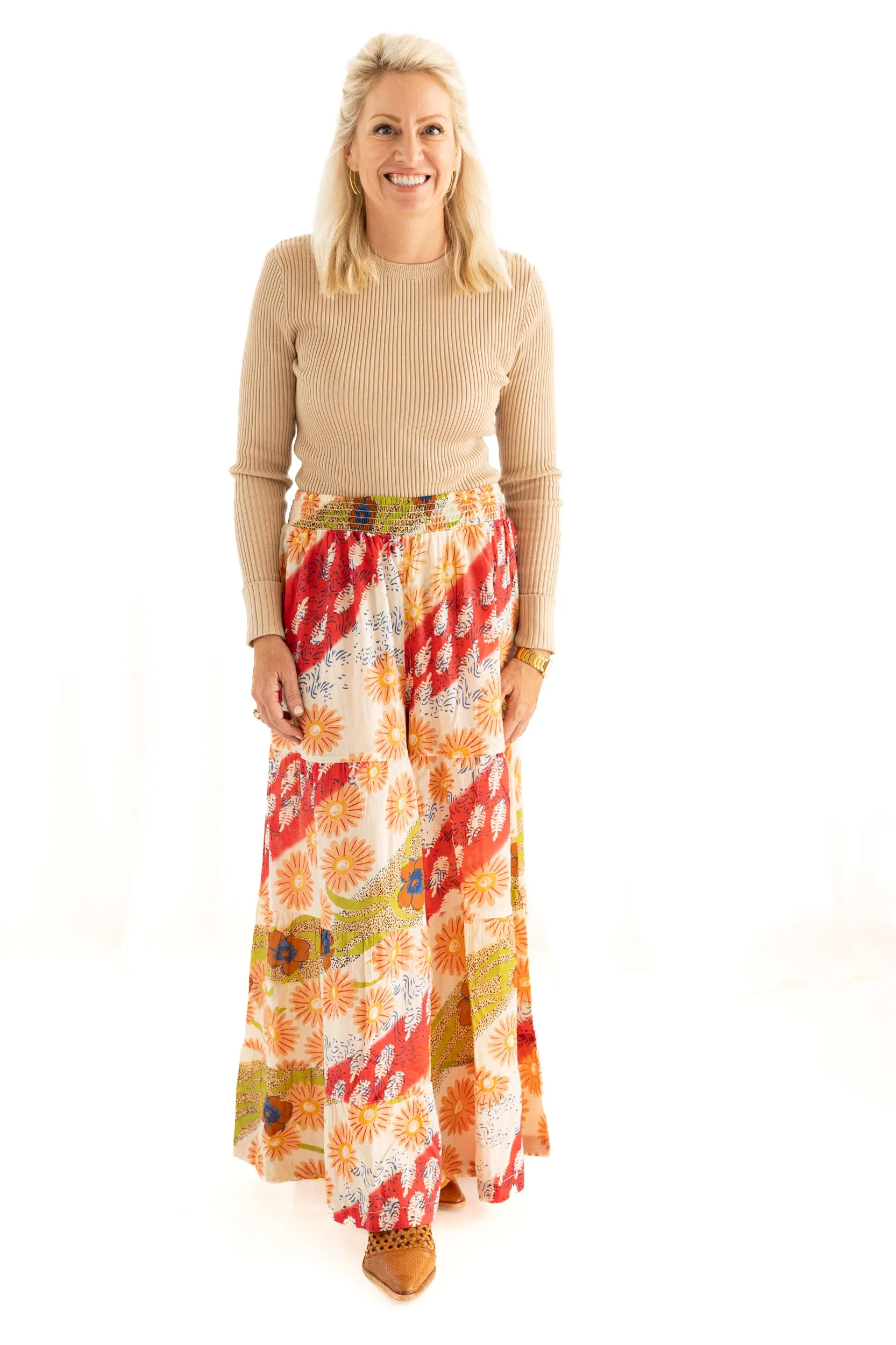 Go with the Flow Floral Wide Leg Pant