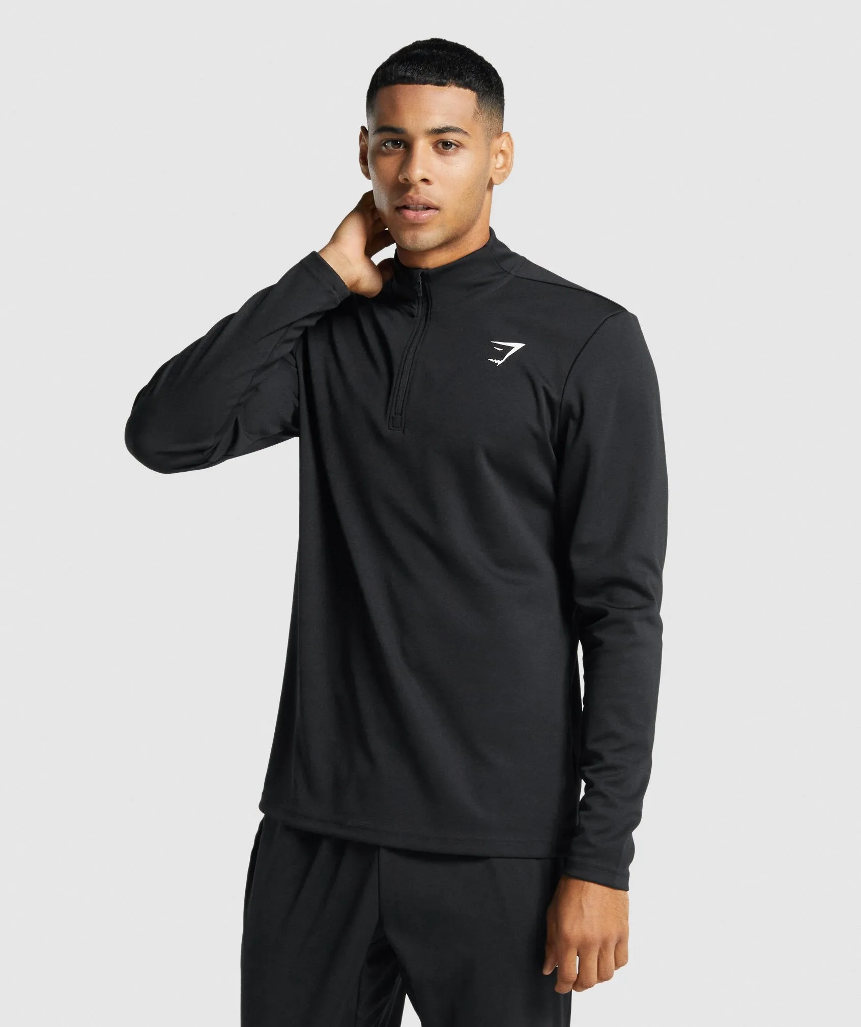 Gymshark Arrival 1/4 Zip Pullover - Black