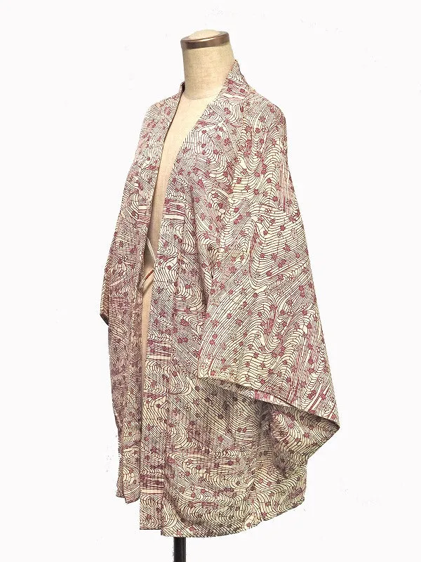 ha0065 haori - haorijJacket -   Japanese vintage jacket silk