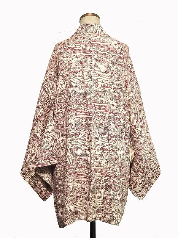 ha0065 haori - haorijJacket -   Japanese vintage jacket silk