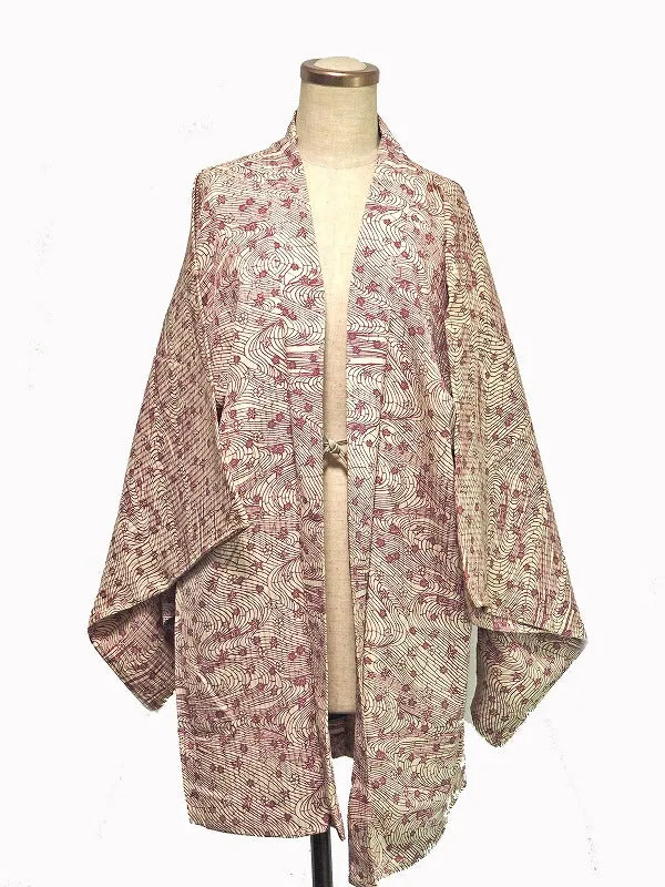 ha0065 haori - haorijJacket -   Japanese vintage jacket silk