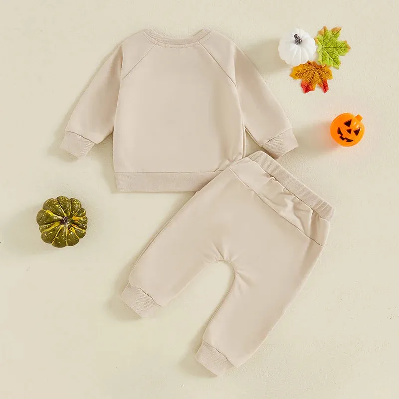 Halloween Outfit Pumpkin Patch Crew Sweatshirt and Pants