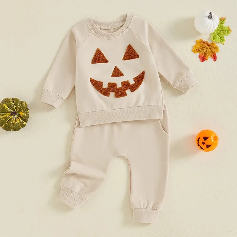 Halloween Outfit Pumpkin Patch Crew Sweatshirt and Pants