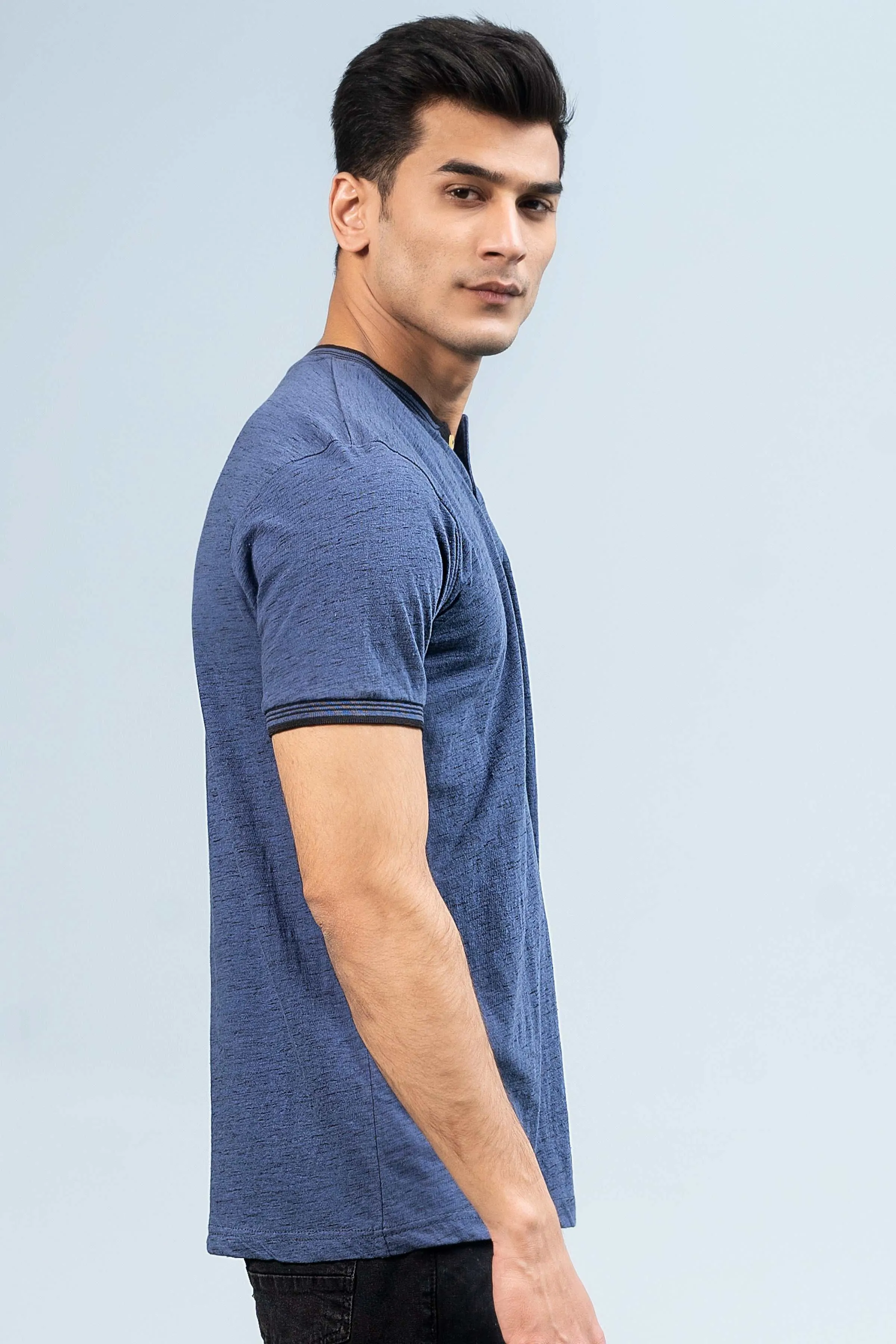 HENLEY SHIRT BLUE