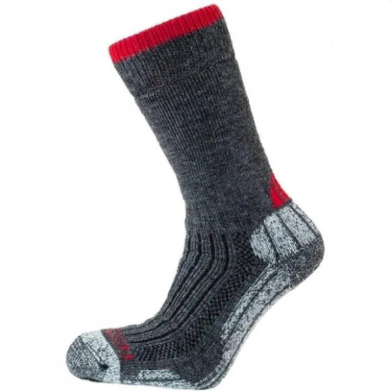 Horizon Performance Merino Trekker Men's Socks - Charcoal/Burgundy