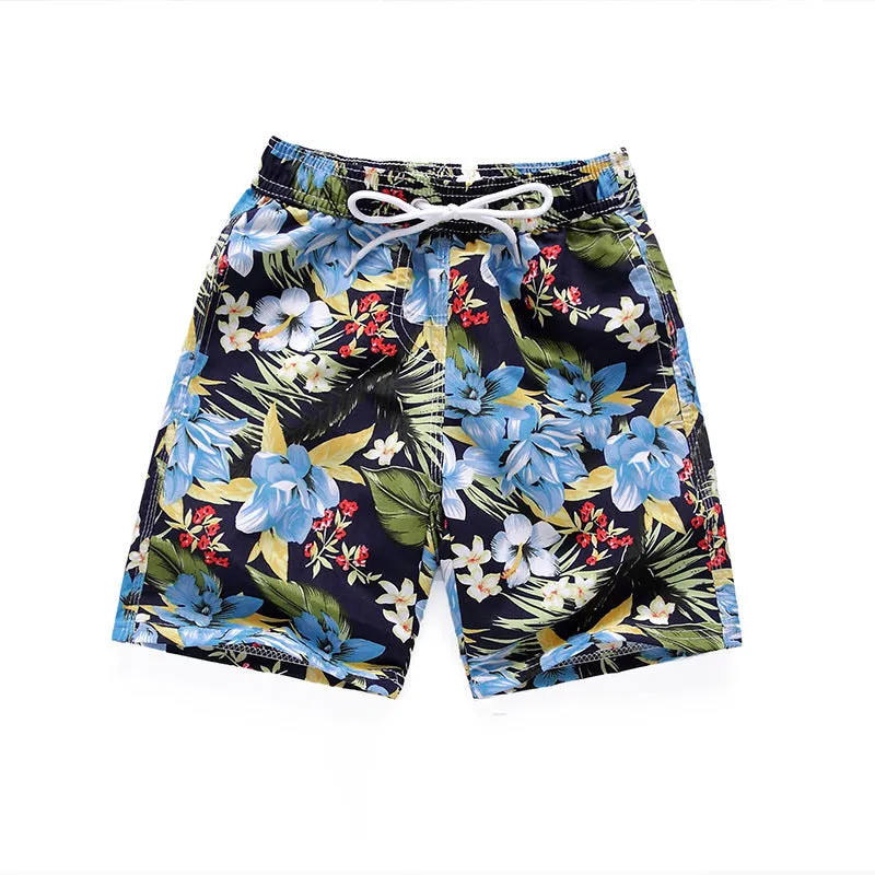 Hzori Sports Quick-Drying Beach Pants Shorts Swimming Trunks Printed Cross Oversized Casual Shorts Men