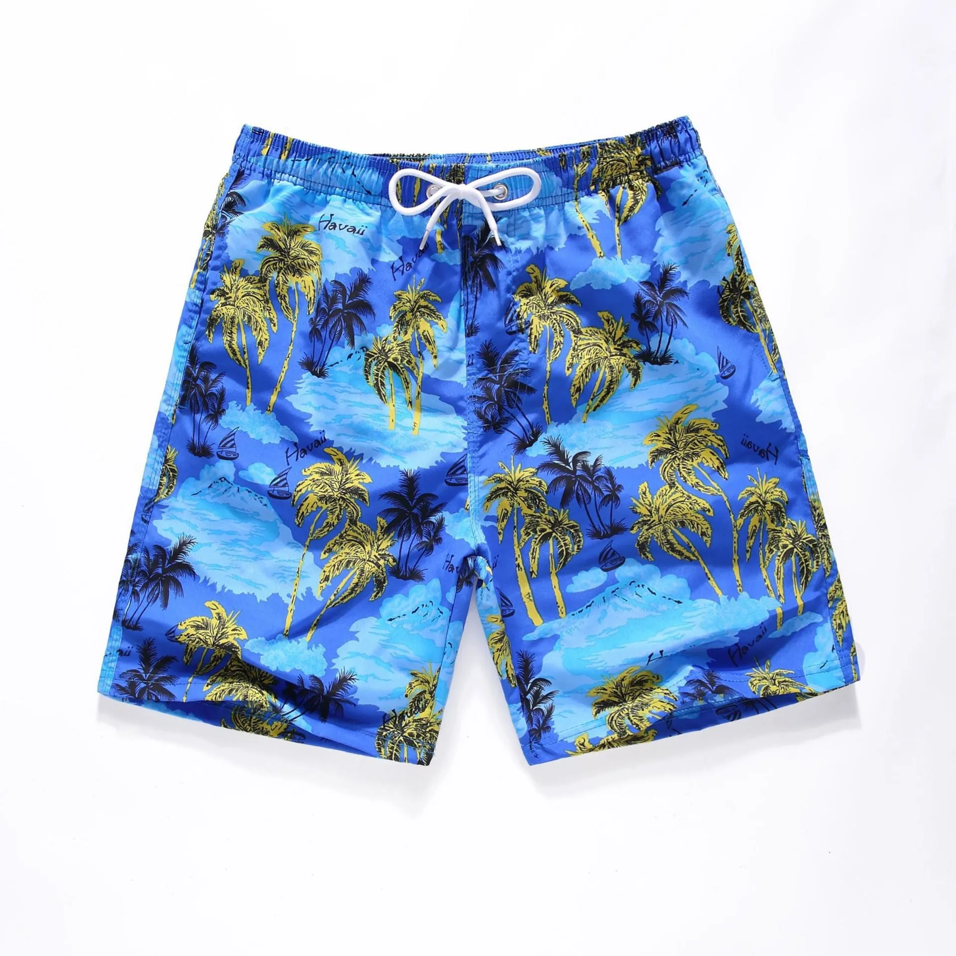 Hzori Sports Quick-Drying Beach Pants Shorts Swimming Trunks Printed Cross Oversized Casual Shorts Men