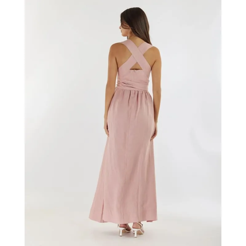 Juliette Linen Maxi Dress | Peony