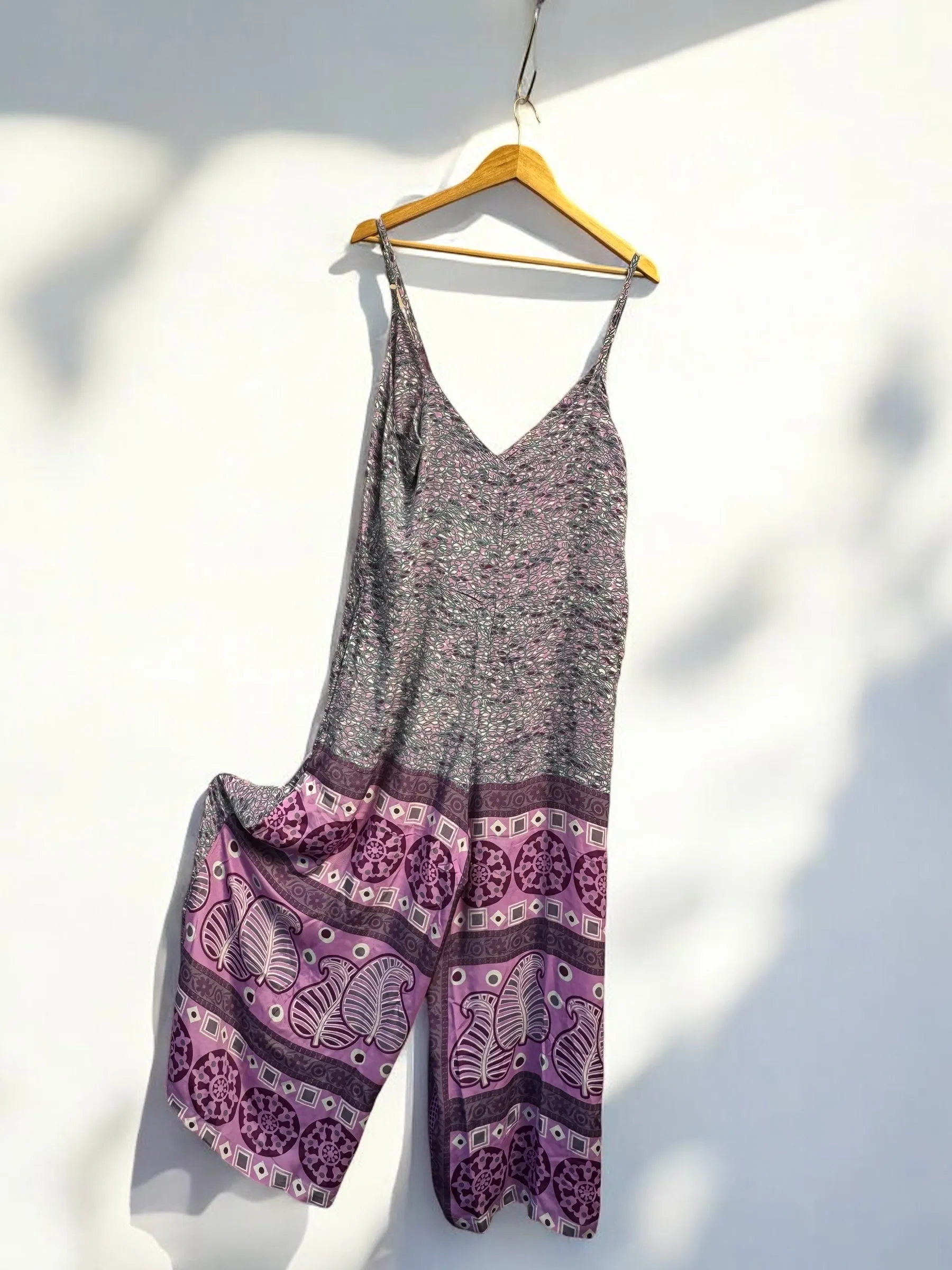 Jumpsuit - Recycled Sari  | Large ( UK size 12- 16)