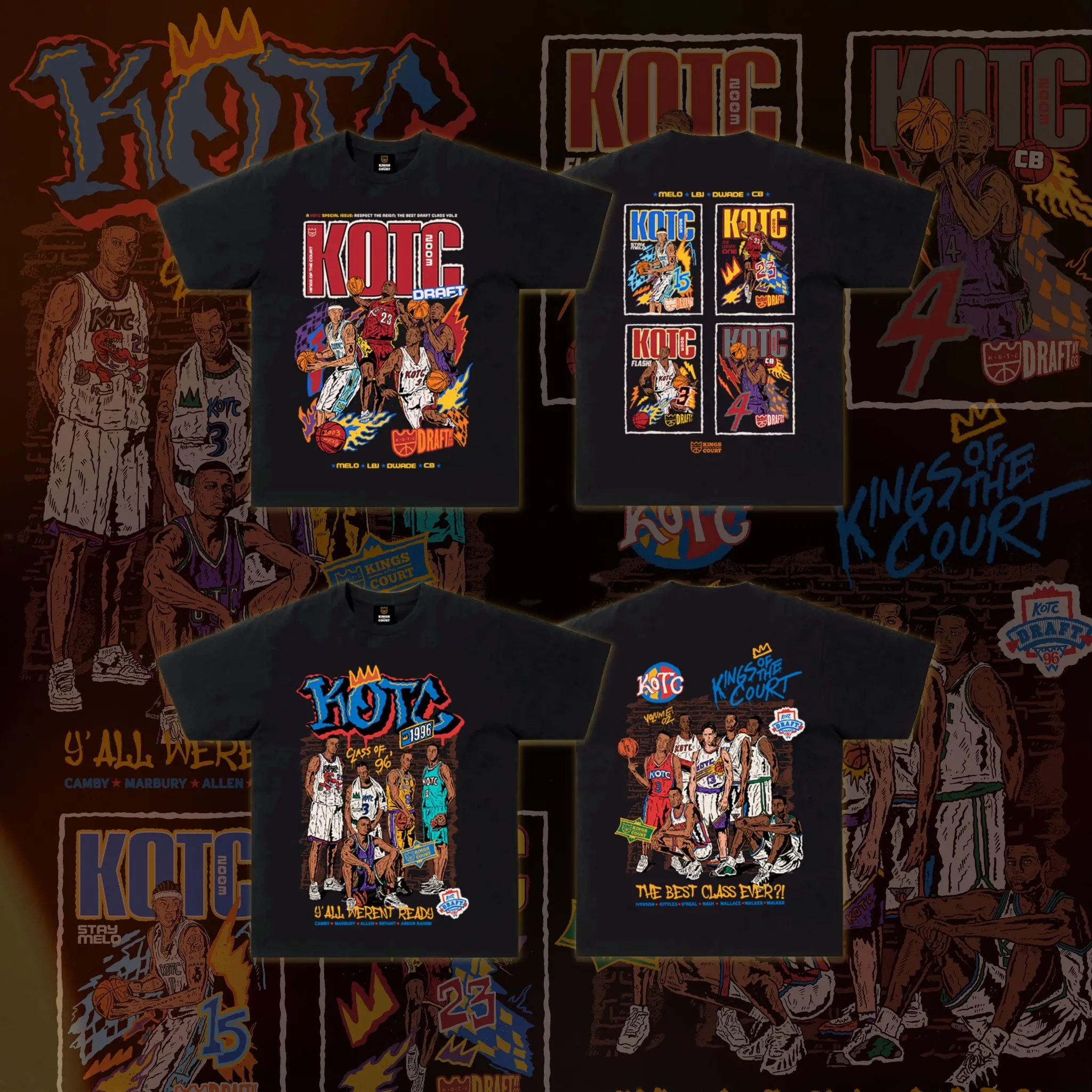 KOTC 1996 Draft and 2003 Draft T-Shirt For Men The Draft Class Collection