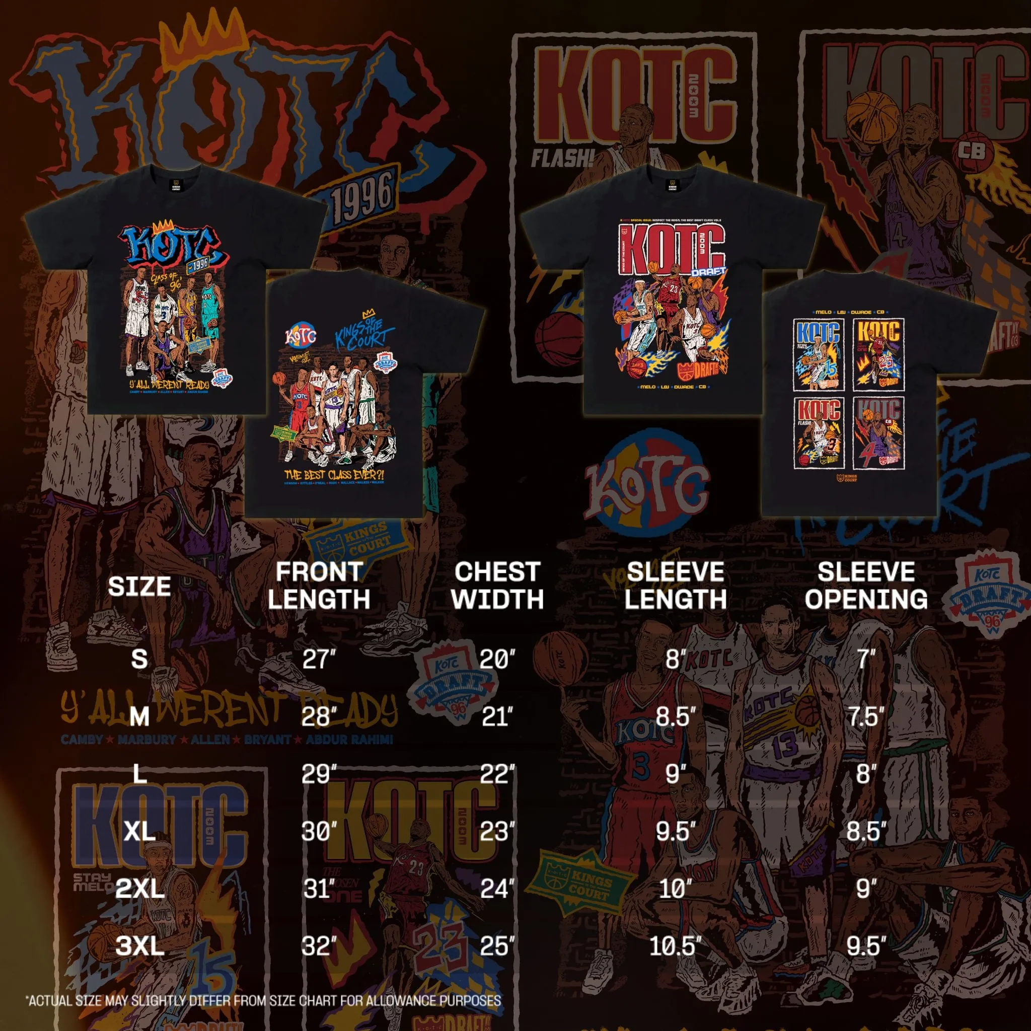 KOTC 1996 Draft and 2003 Draft T-Shirt For Men The Draft Class Collection