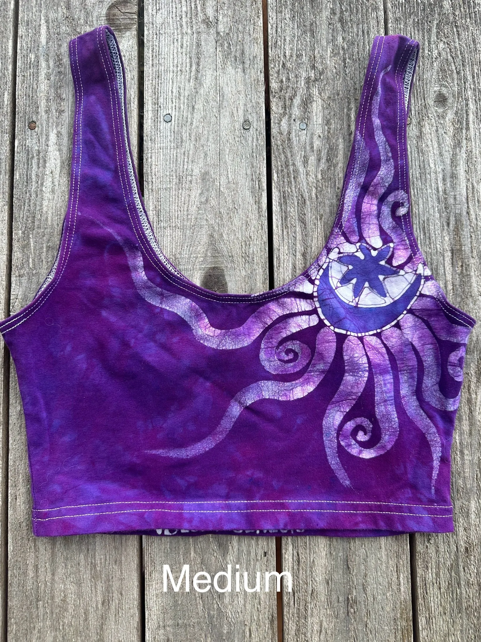 Magenta Moon and Stars Sports Bra