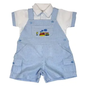 Marcela Pima Cotton Trains Overall Romper