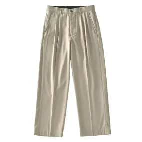 Men's Double Pleated Wide Leg Pants