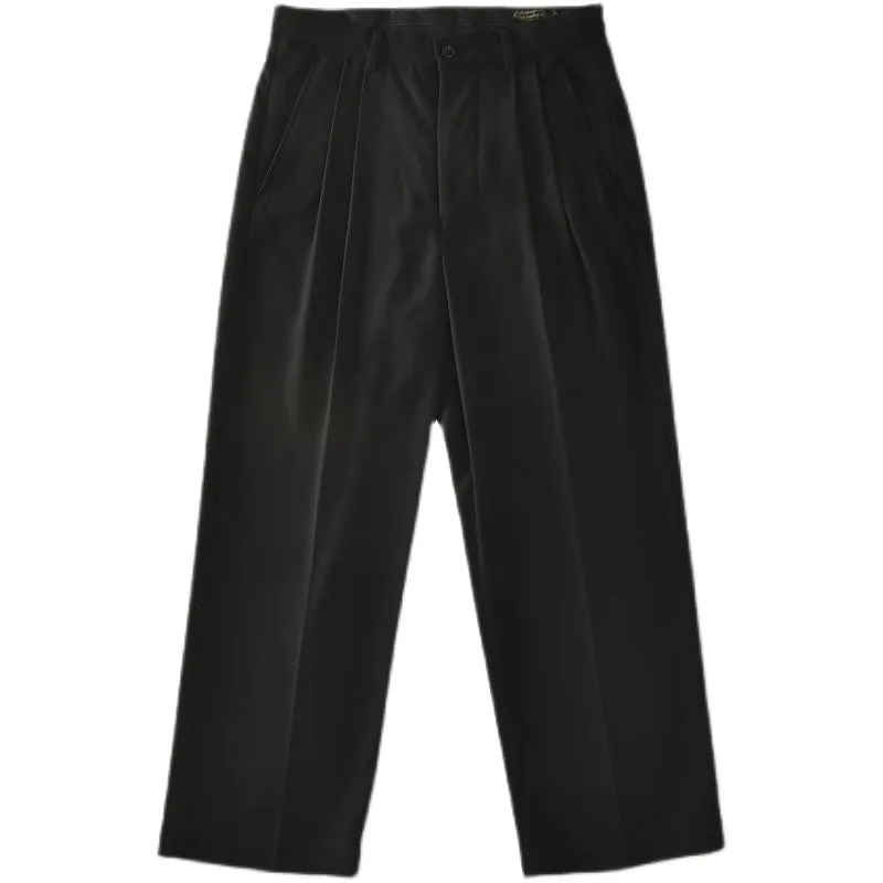 Men's Double Pleated Wide Leg Pants