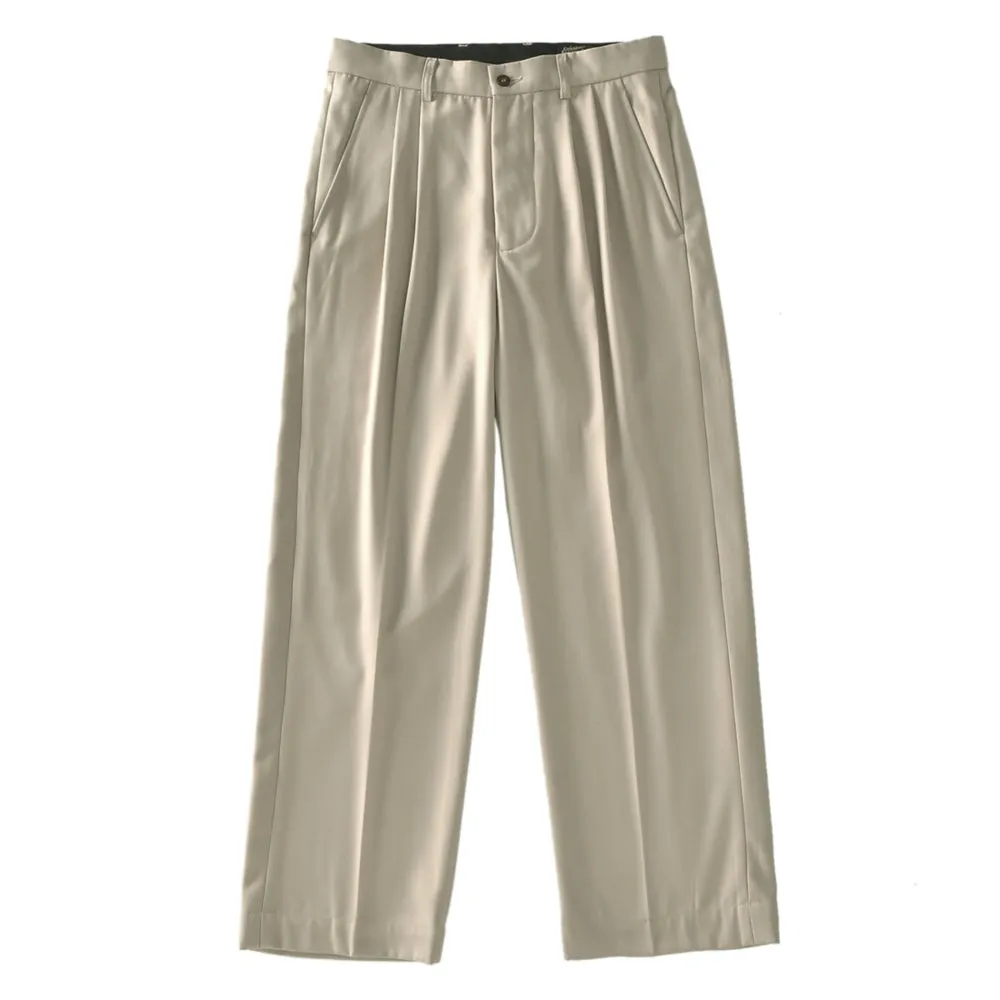 Men's Double Pleated Wide Leg Pants