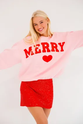 MERRY HEART PINK PULLOVER