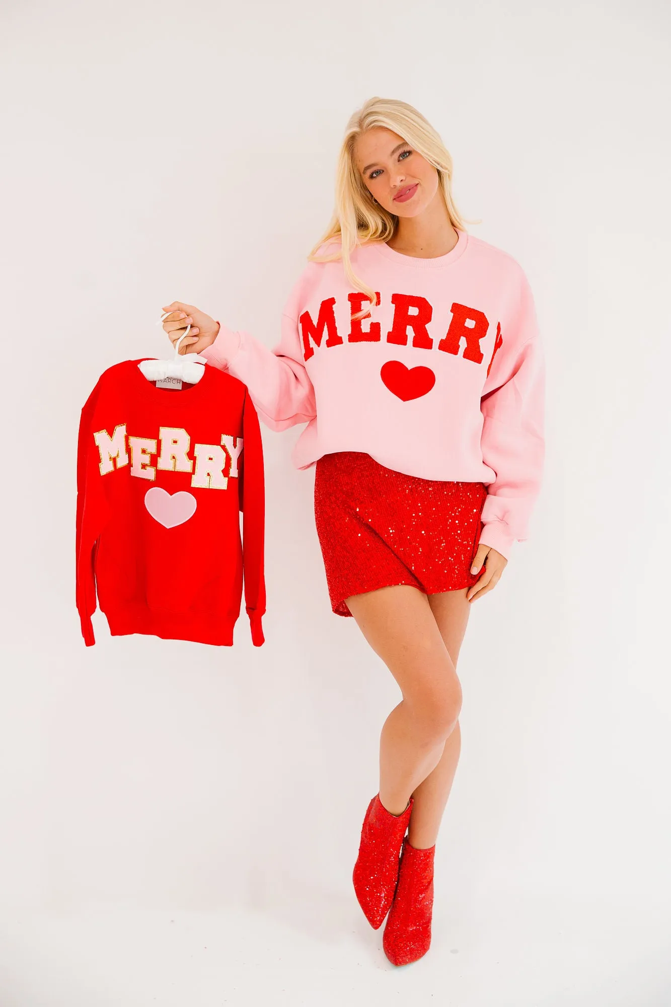 MERRY HEART PINK PULLOVER