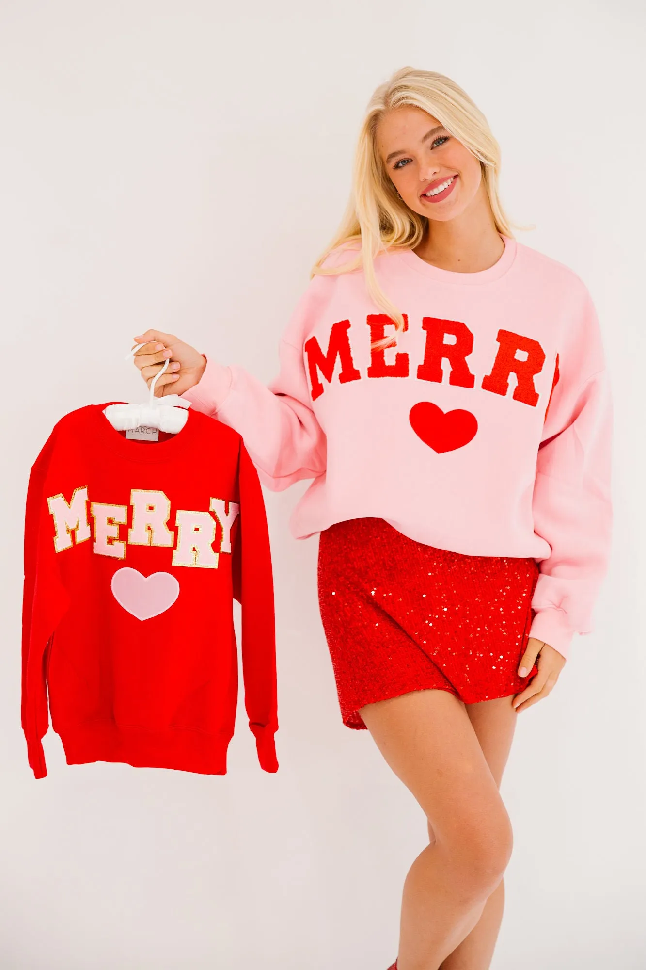 MERRY HEART PINK PULLOVER