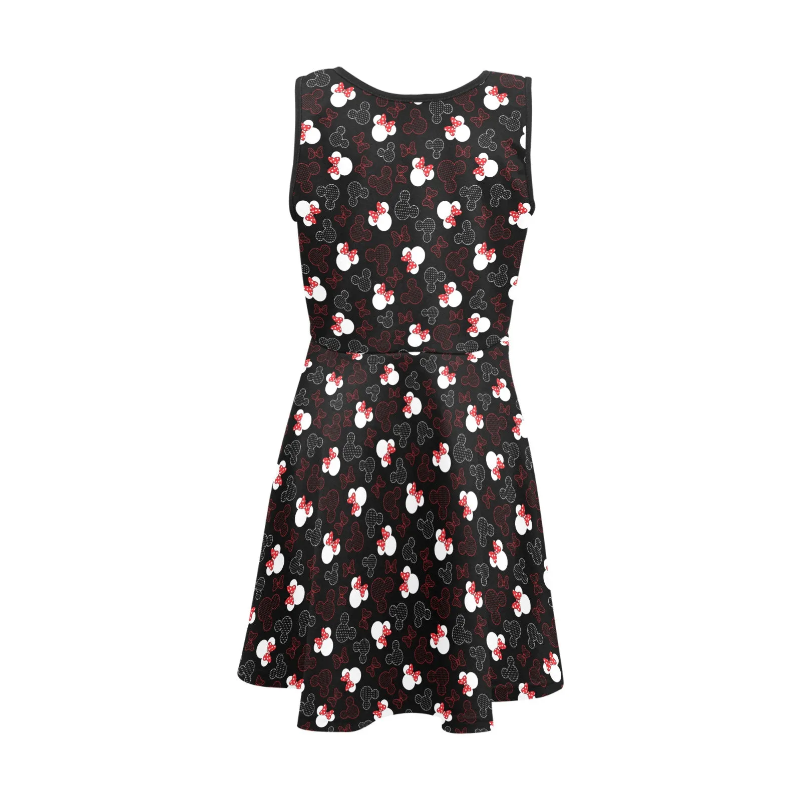 Mickey And Minnie Dots Girls' Sleeveless Sundress