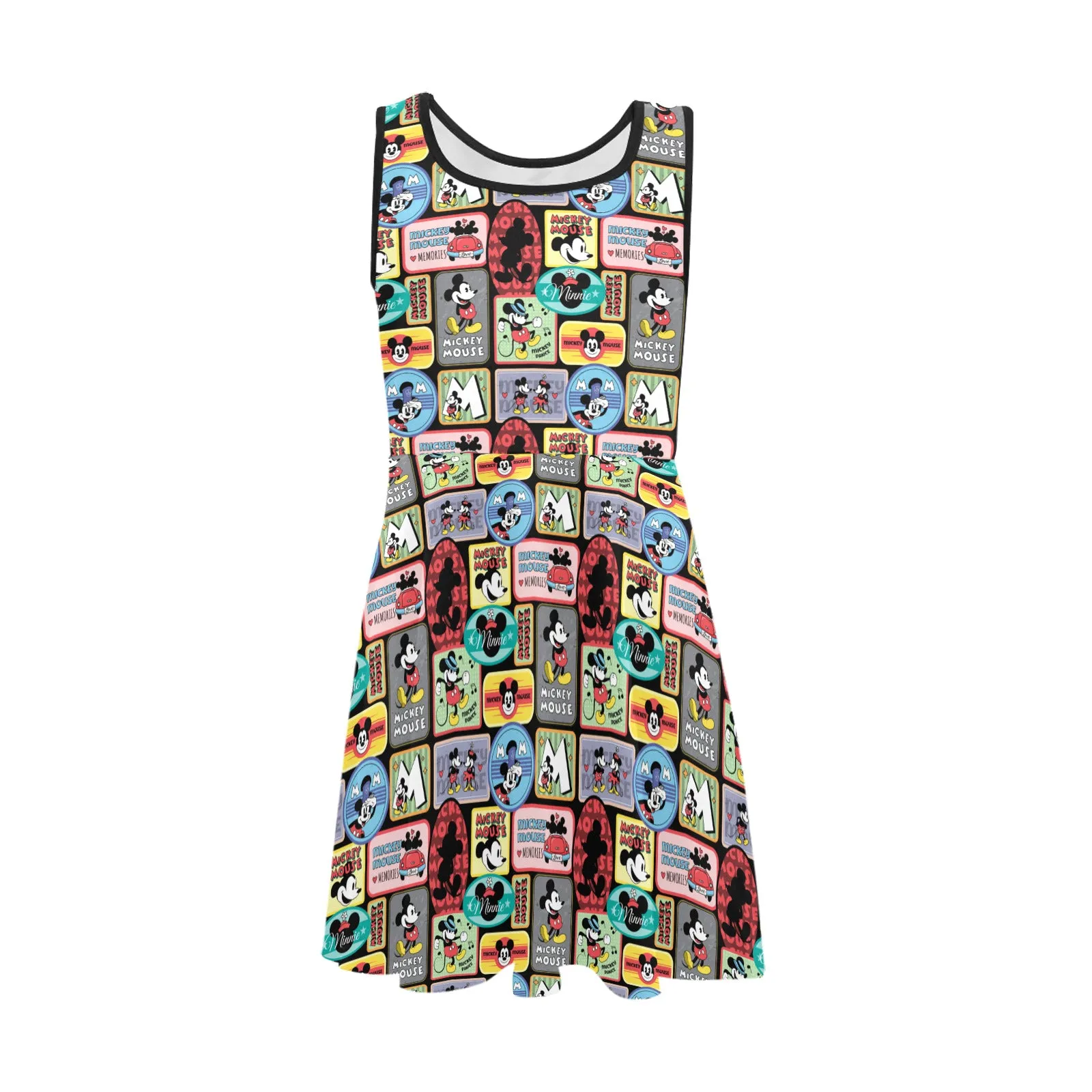 Mickey Stickers Girls' Sleeveless Sundress