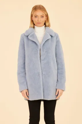 Mid-Length Faux Fur Coat