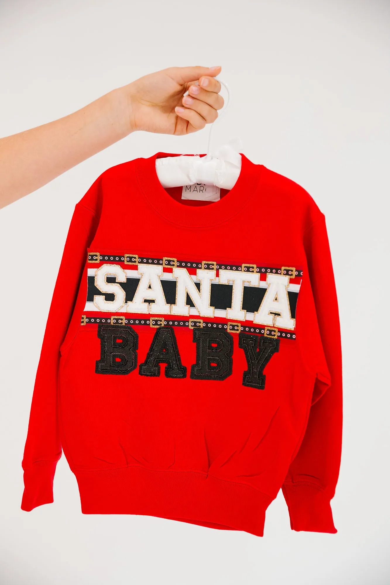 MINI KIDS SANTA BABY RED PULLOVER