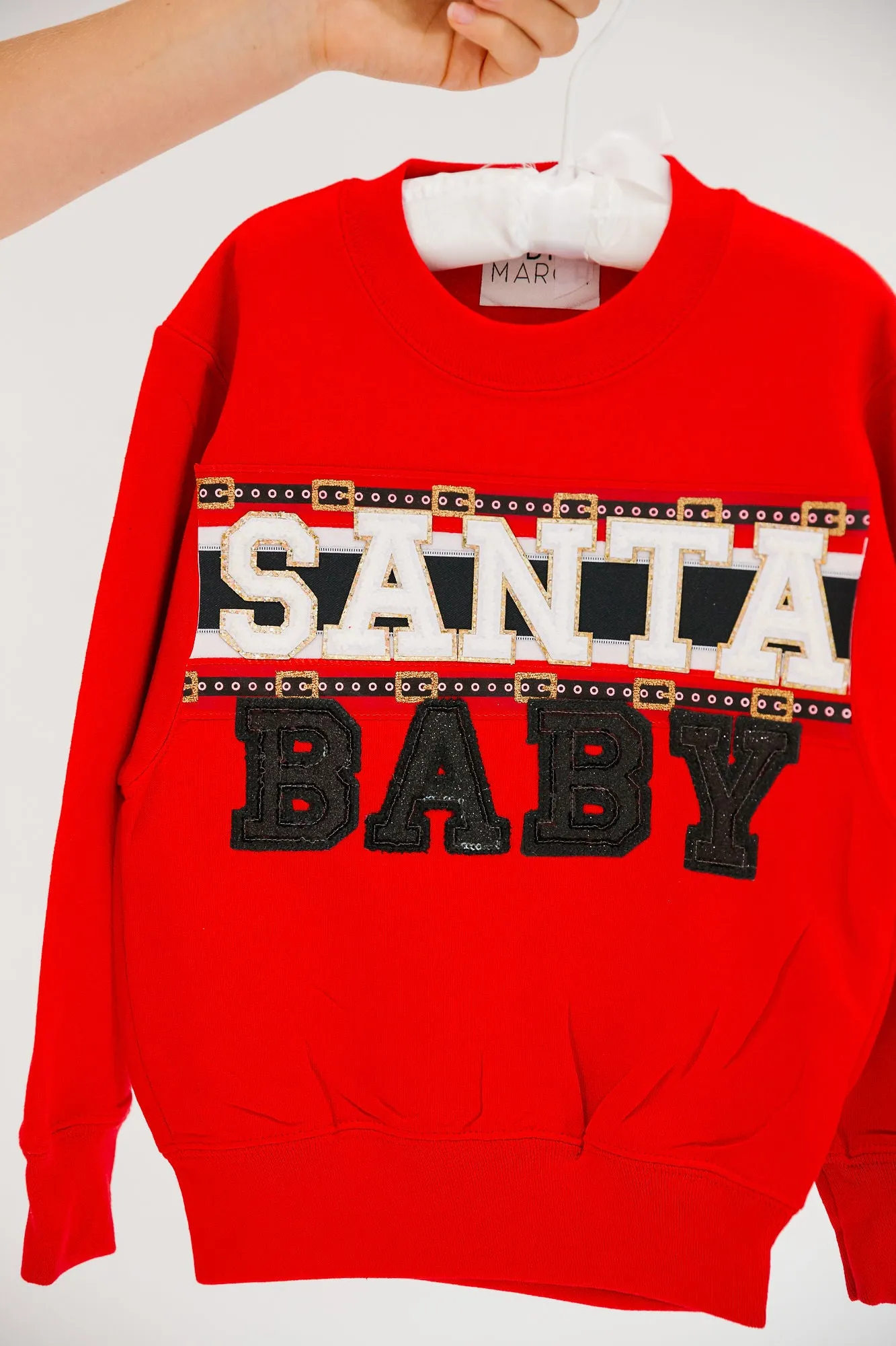 MINI KIDS SANTA BABY RED PULLOVER