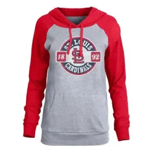 MLB St. Louis Cardinals Women's Lightweight Bi-Blend Hooded T-Shirt - XS