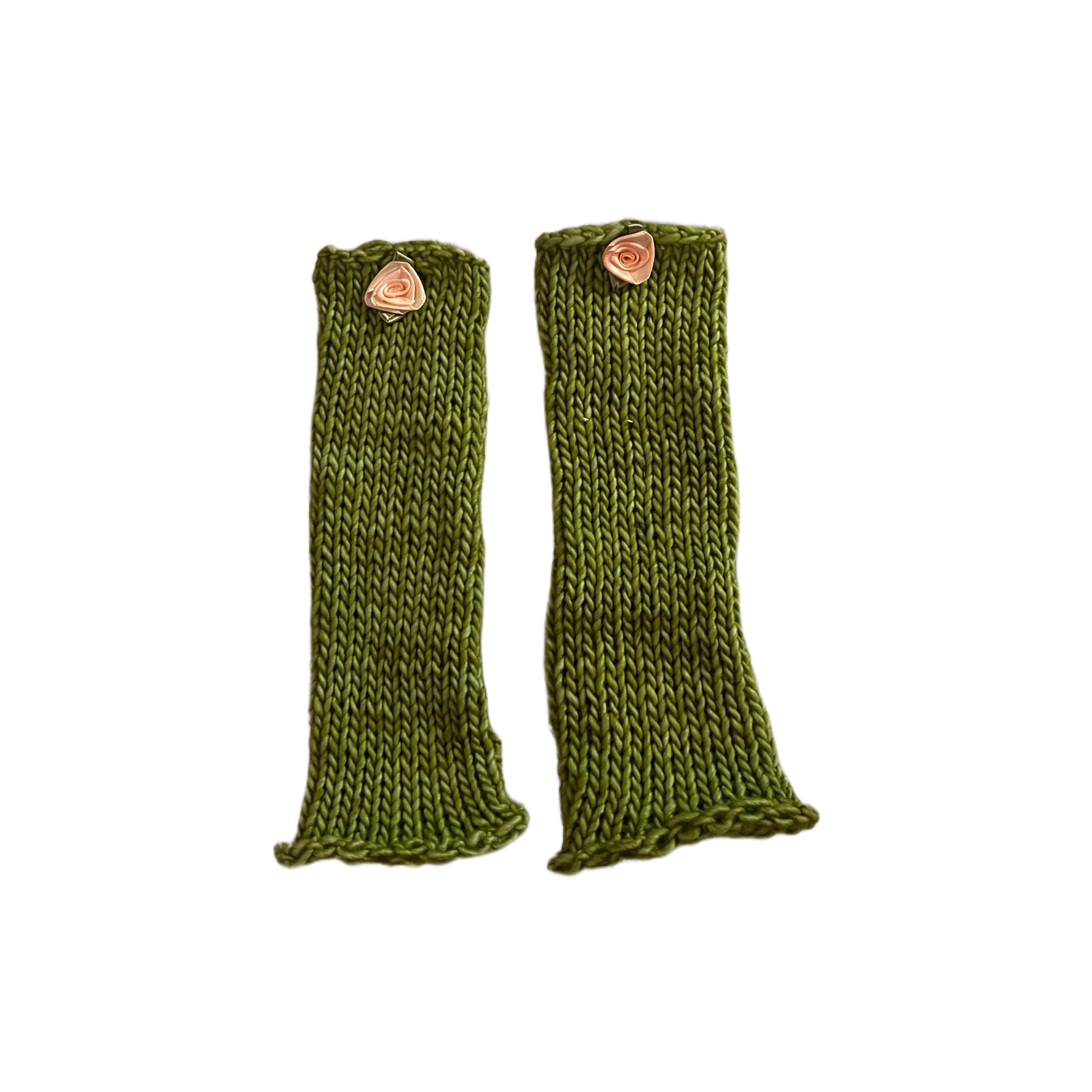 Moss Rosette Hand Warmers