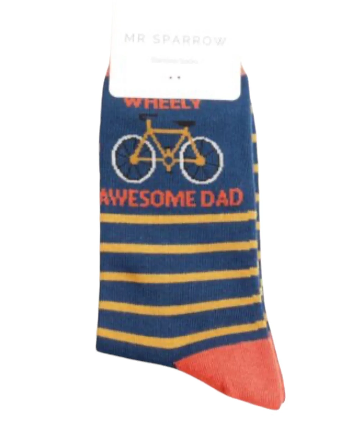 Mr Sparrow Bamboo Wheely Awesome Dad Socks (2 Colours)